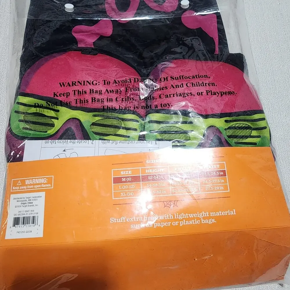 Hyde and eek kids size medium stuffable two headed skeleton